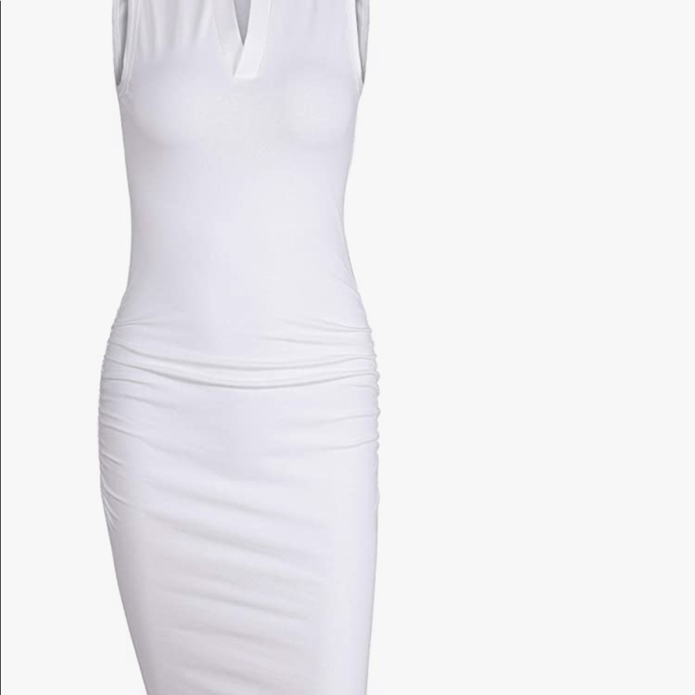 White Tee shirt dress
